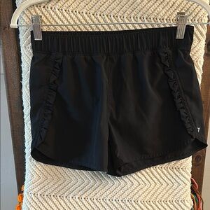 Black Girl’s Old Navy Shorts with Ruffle Detail XL 14/16 EUC
